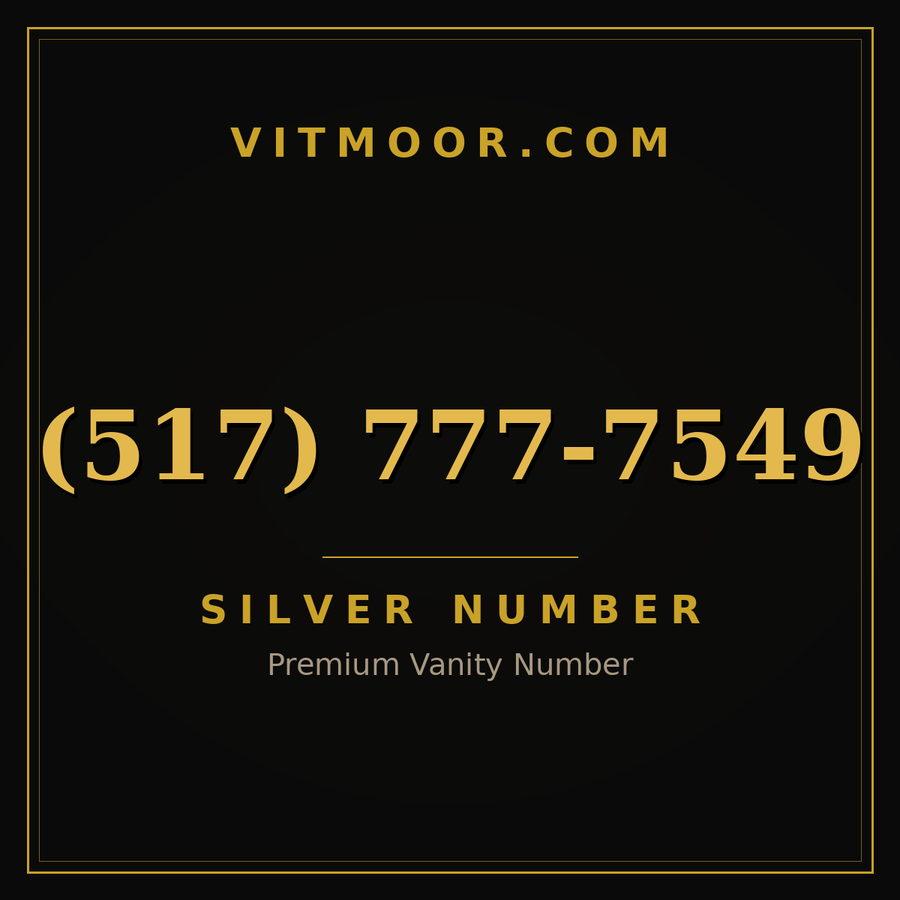VITMOOR Silver premium number (517) 777-7549