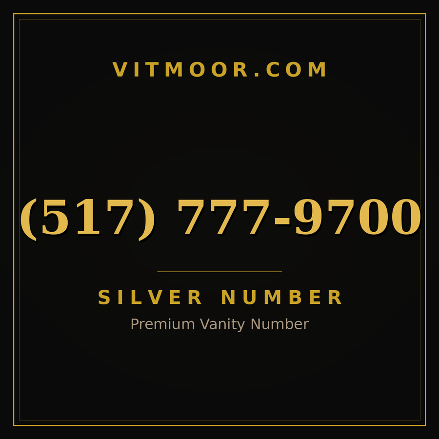 VITMOOR Silver premium number (517) 777-9700