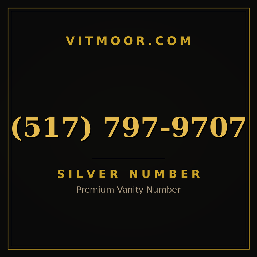VITMOOR Silver premium number (517) 797-9707