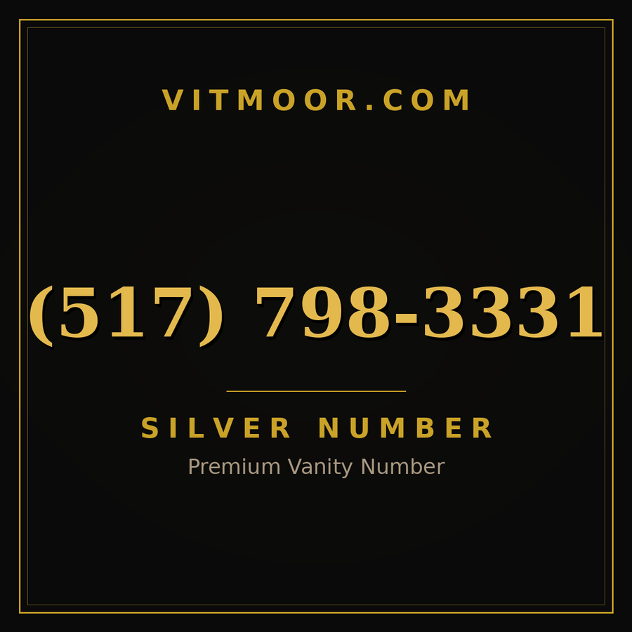 VITMOOR Silver premium number (517) 798-3331