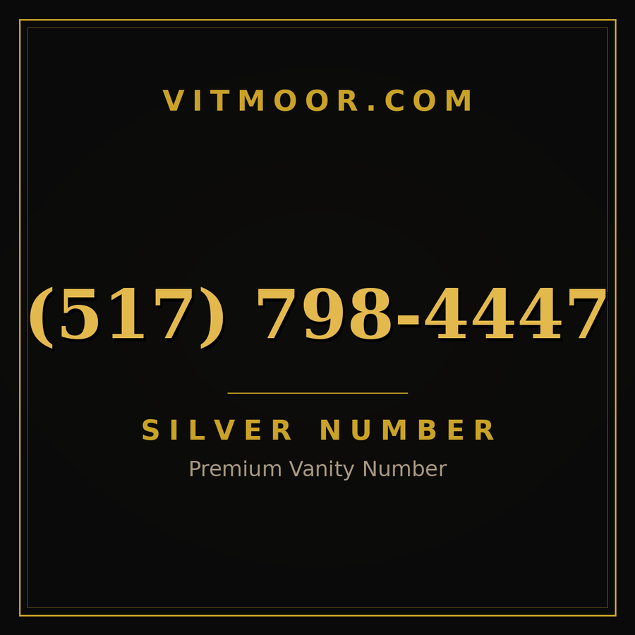 VITMOOR Silver premium number (517) 798-4447