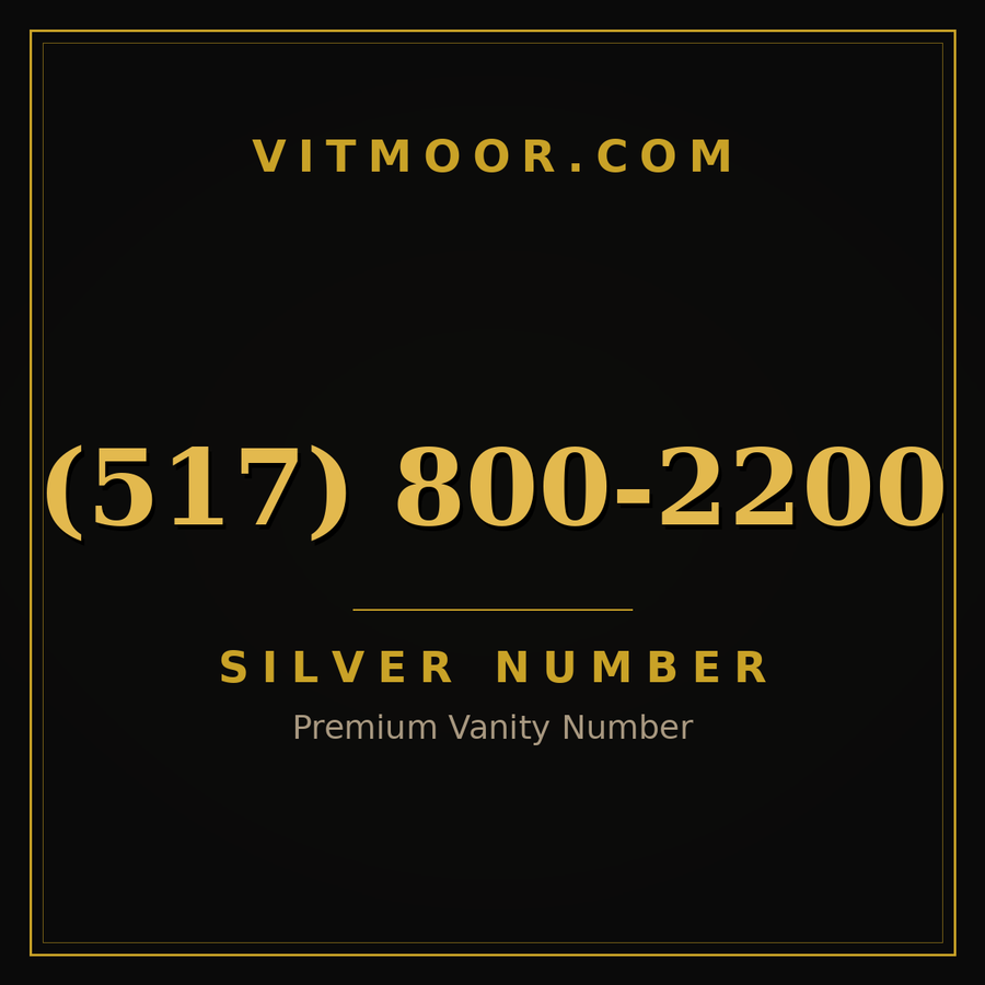 VITMOOR Silver premium number (517) 800-2200
