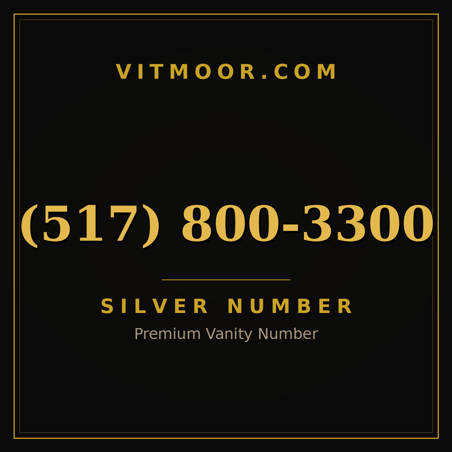 VITMOOR Silver premium number (517) 800-3300