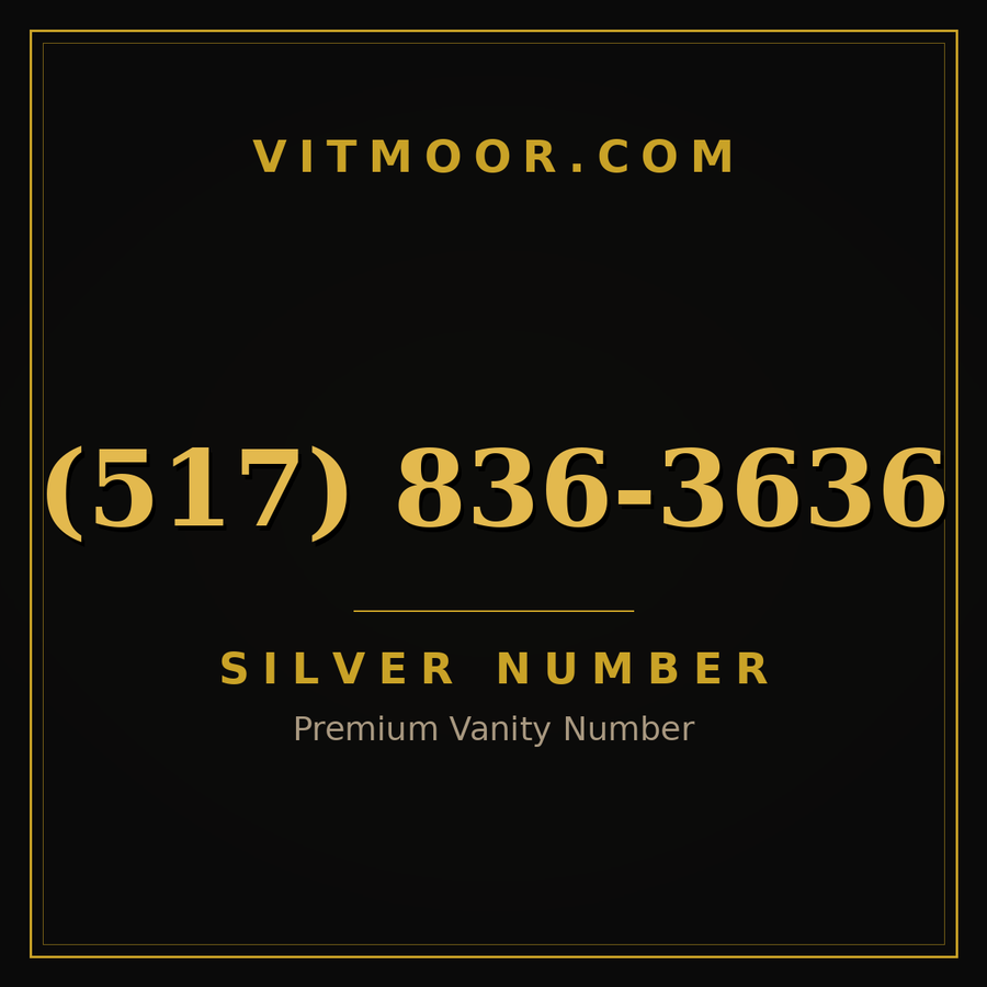 VITMOOR Silver premium number (517) 836-3636