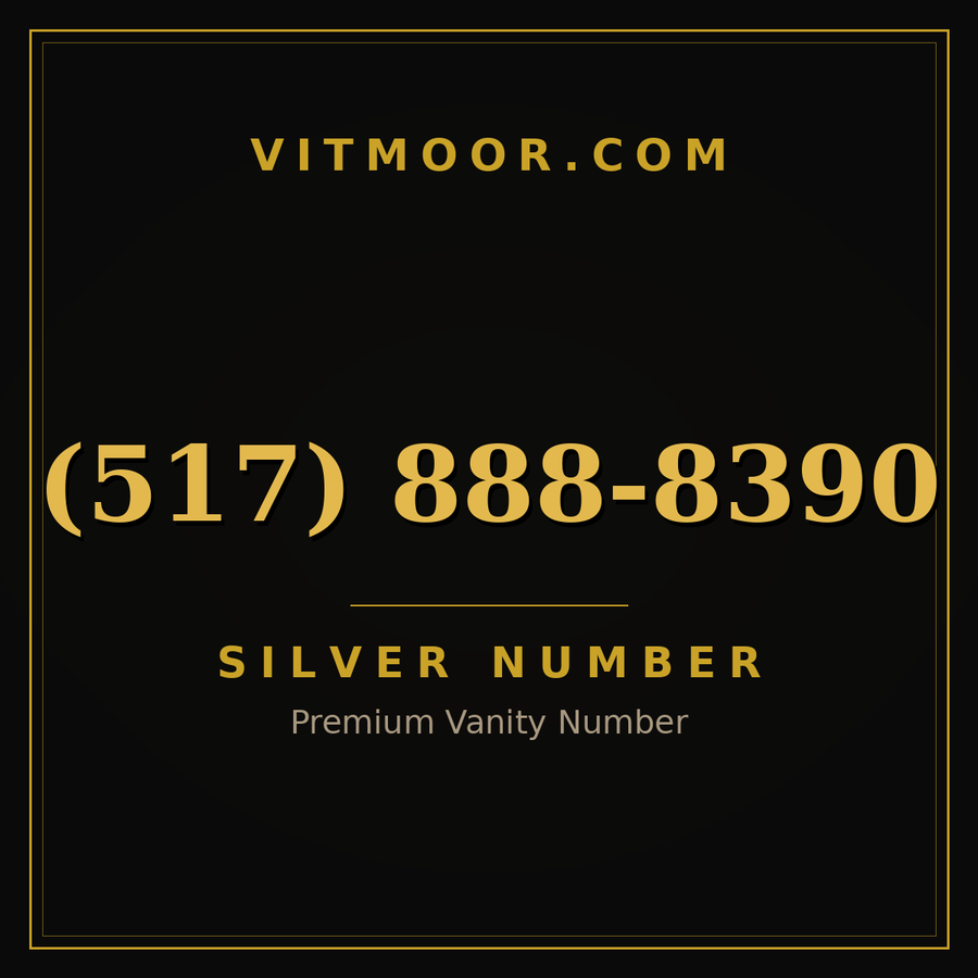 VITMOOR Silver premium number (517) 888-8390