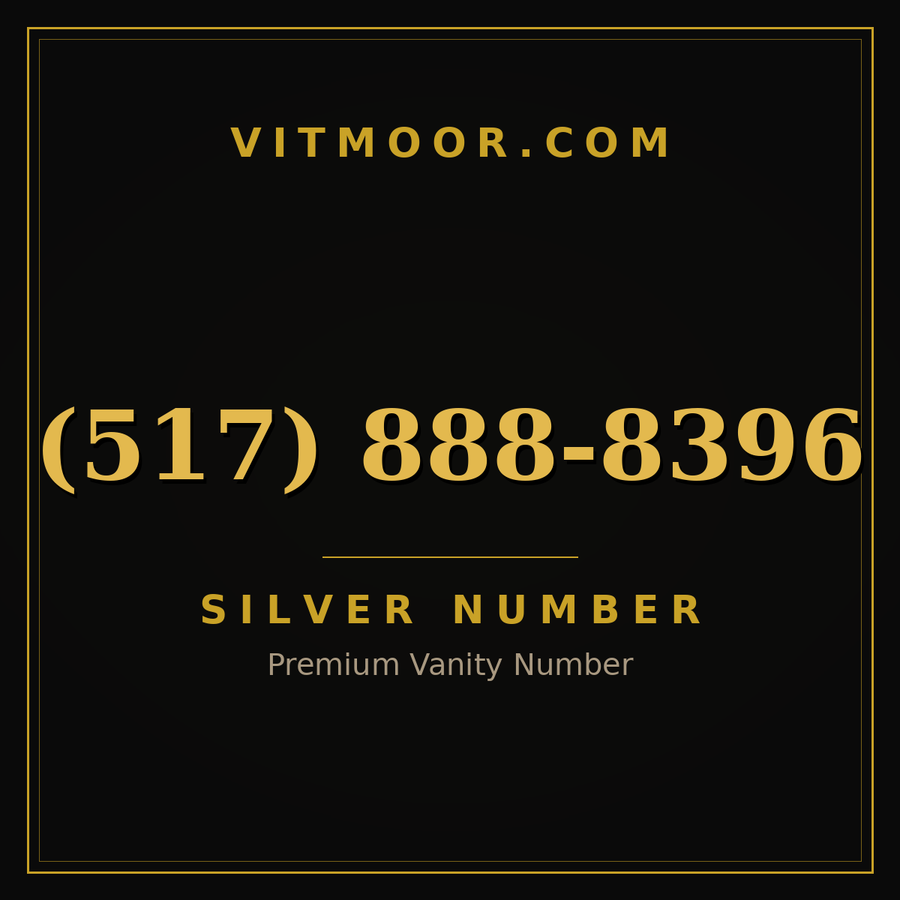 VITMOOR Silver premium number (517) 888-8396