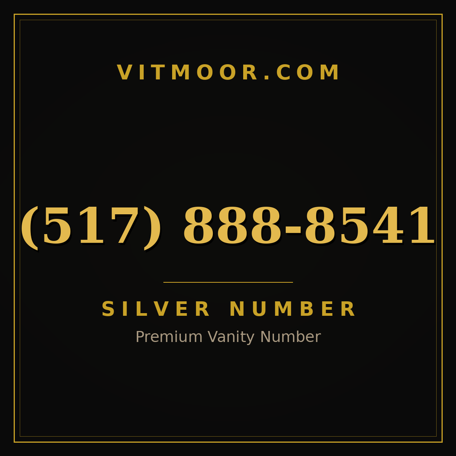 VITMOOR Silver premium number (517) 888-8541