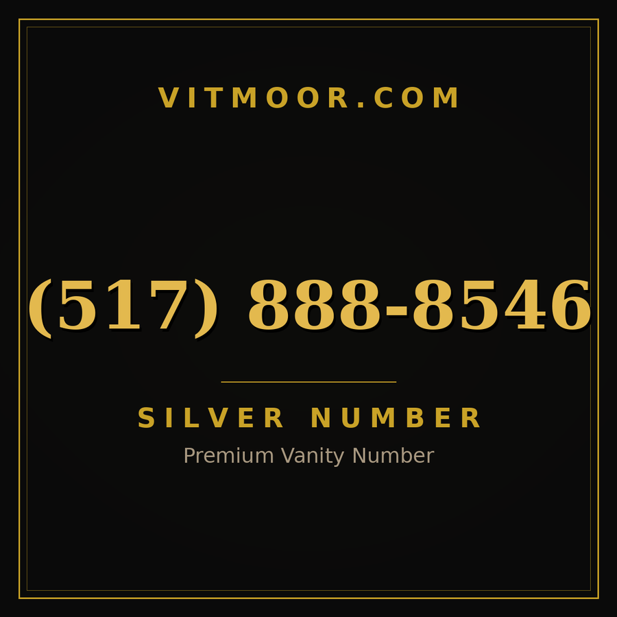 VITMOOR Silver premium number (517) 888-8546