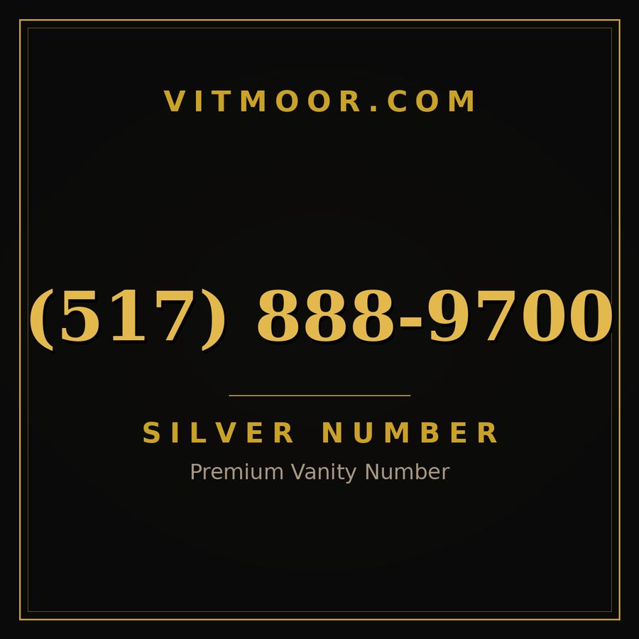 VITMOOR Silver premium number (517) 888-9700