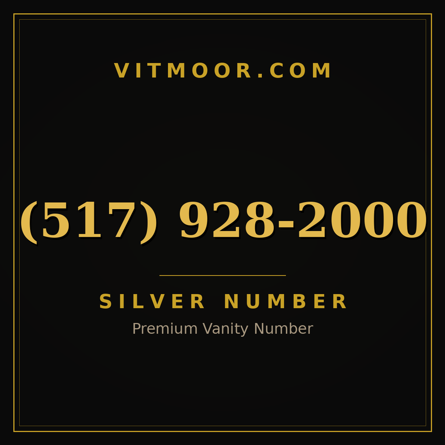 VITMOOR Silver premium number (517) 928-2000