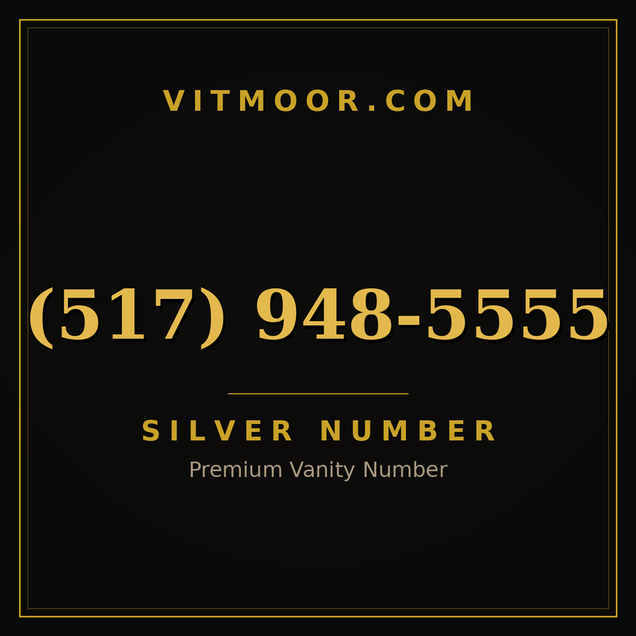 VITMOOR Silver premium number (517) 948-5555
