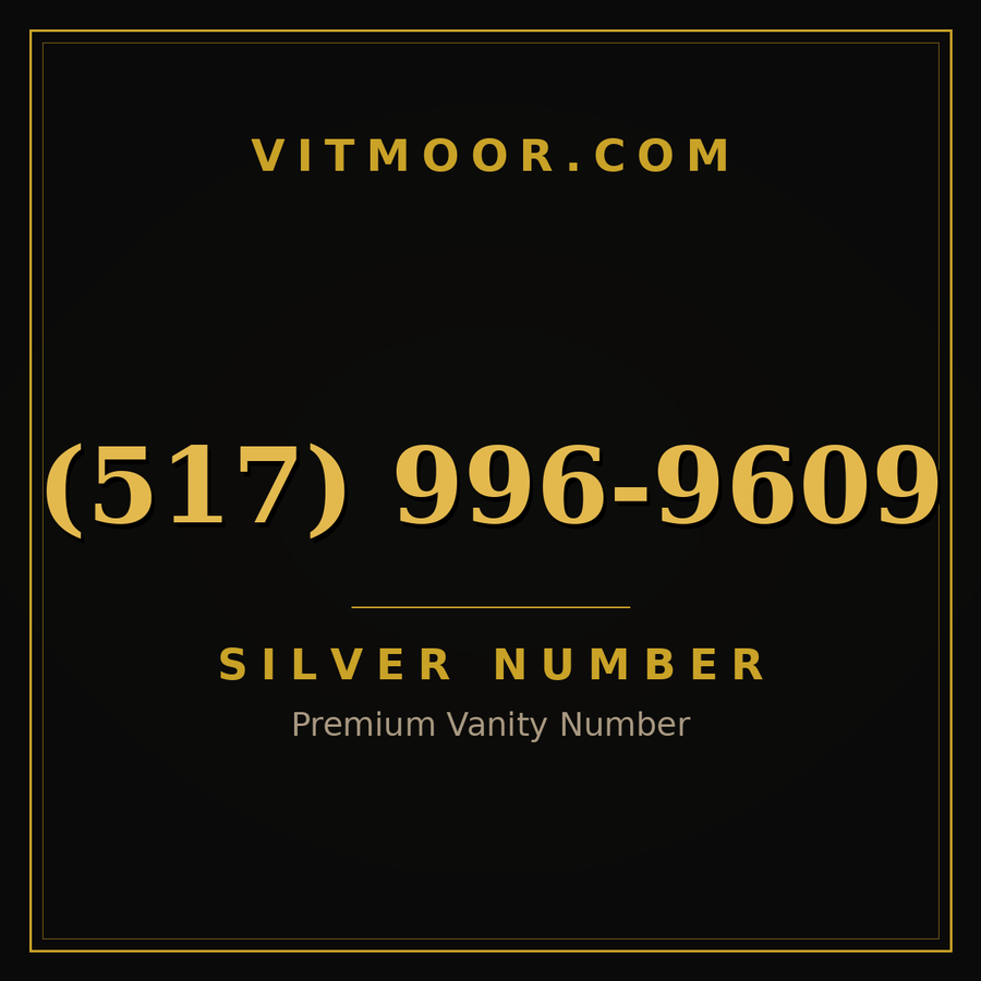 VITMOOR Silver premium number (517) 996-9609