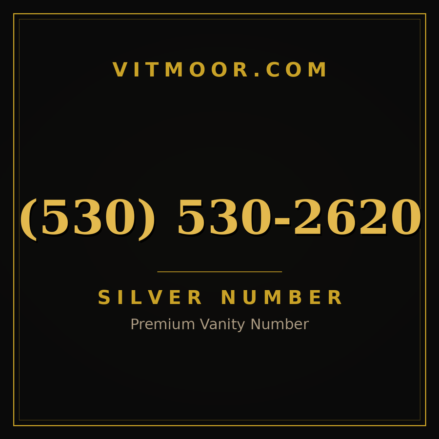 VITMOOR Silver premium number (530) 530-2620