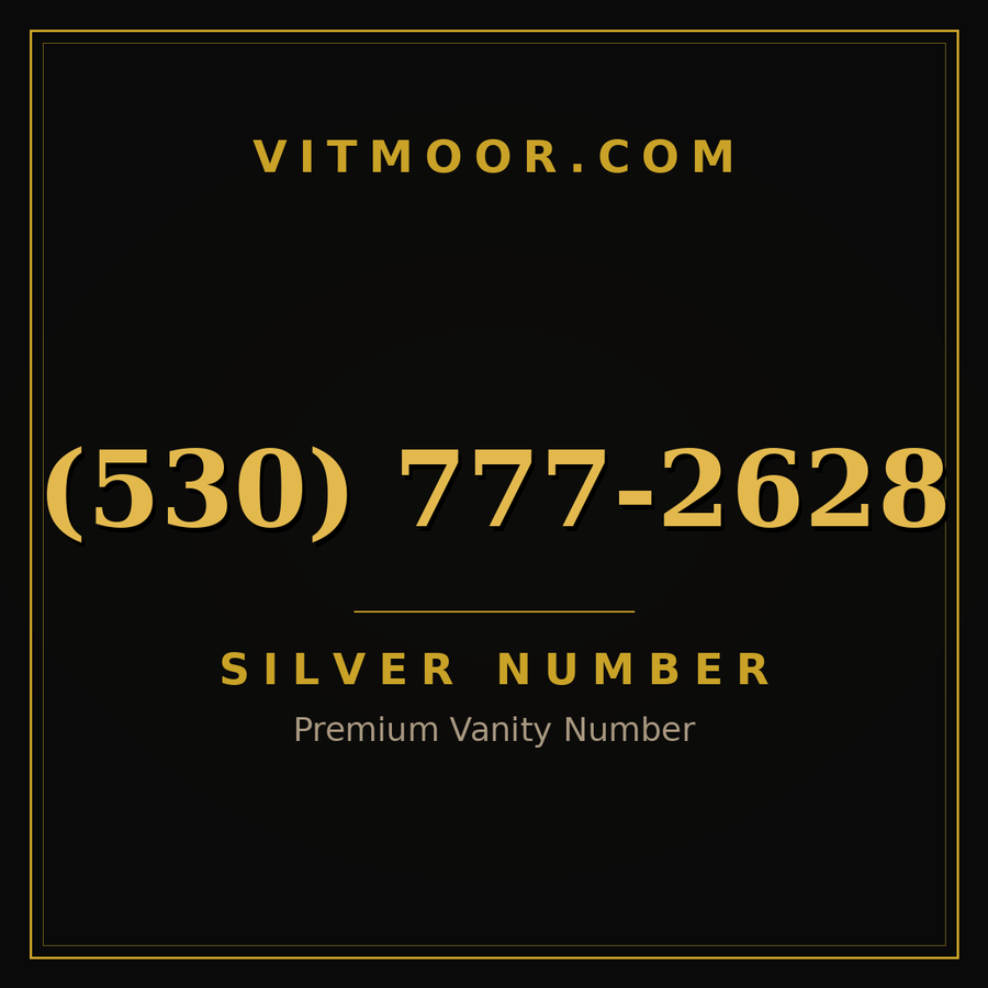 VITMOOR Silver premium number (530) 777-2628