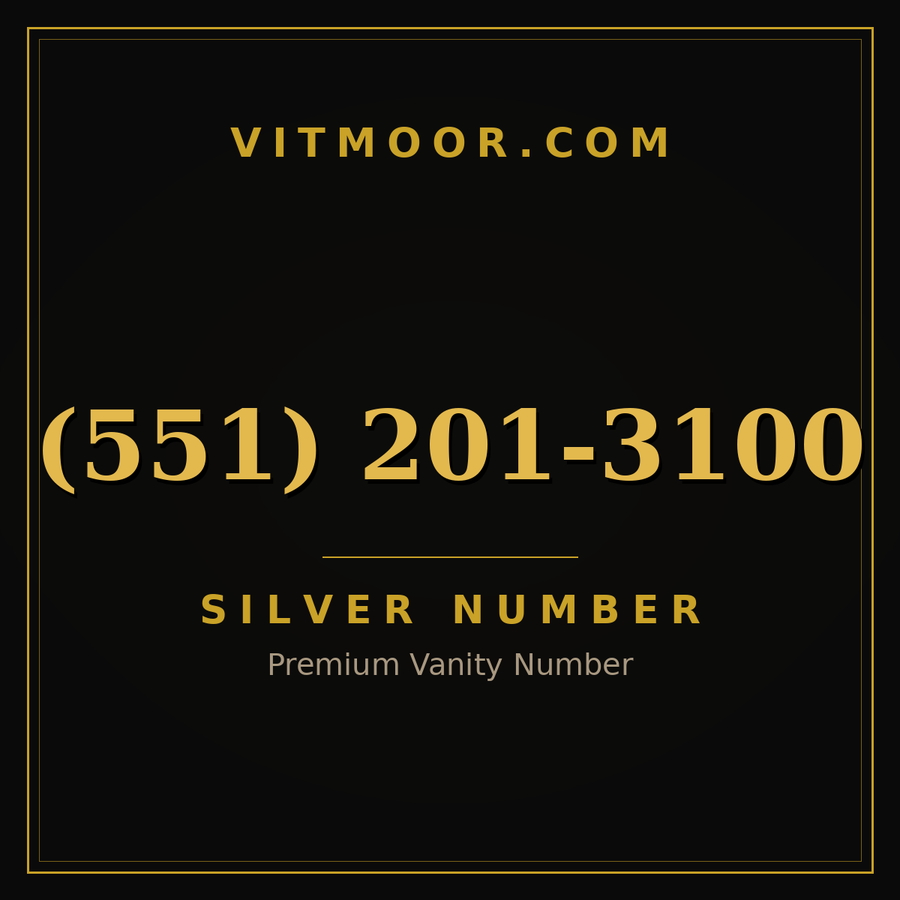 VITMOOR Silver premium number (551) 201-3100