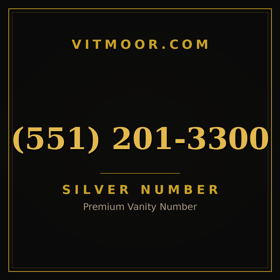 VITMOOR Silver premium number (551) 201-3300