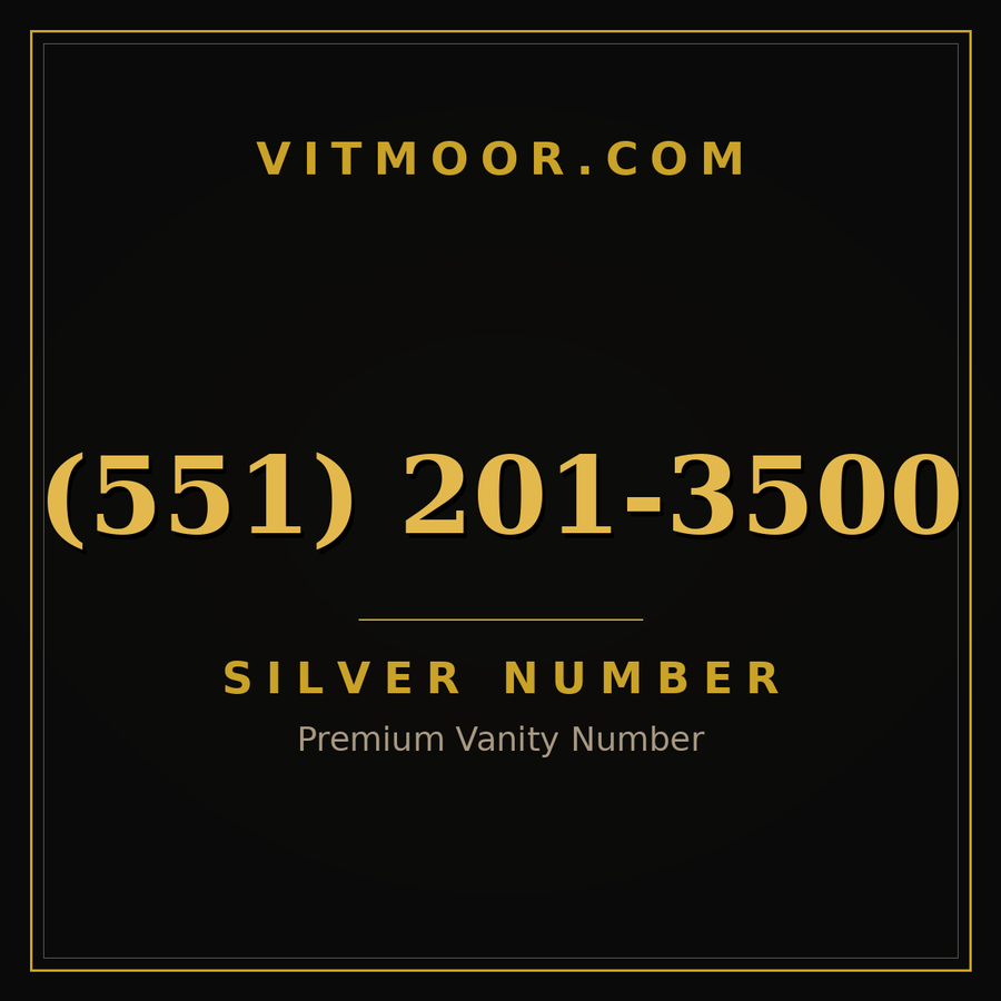 VITMOOR Silver premium number (551) 201-3500