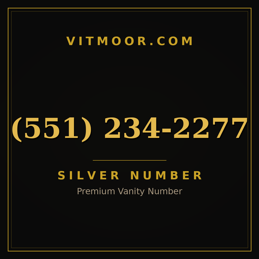 VITMOOR Silver premium number (551) 234-2277