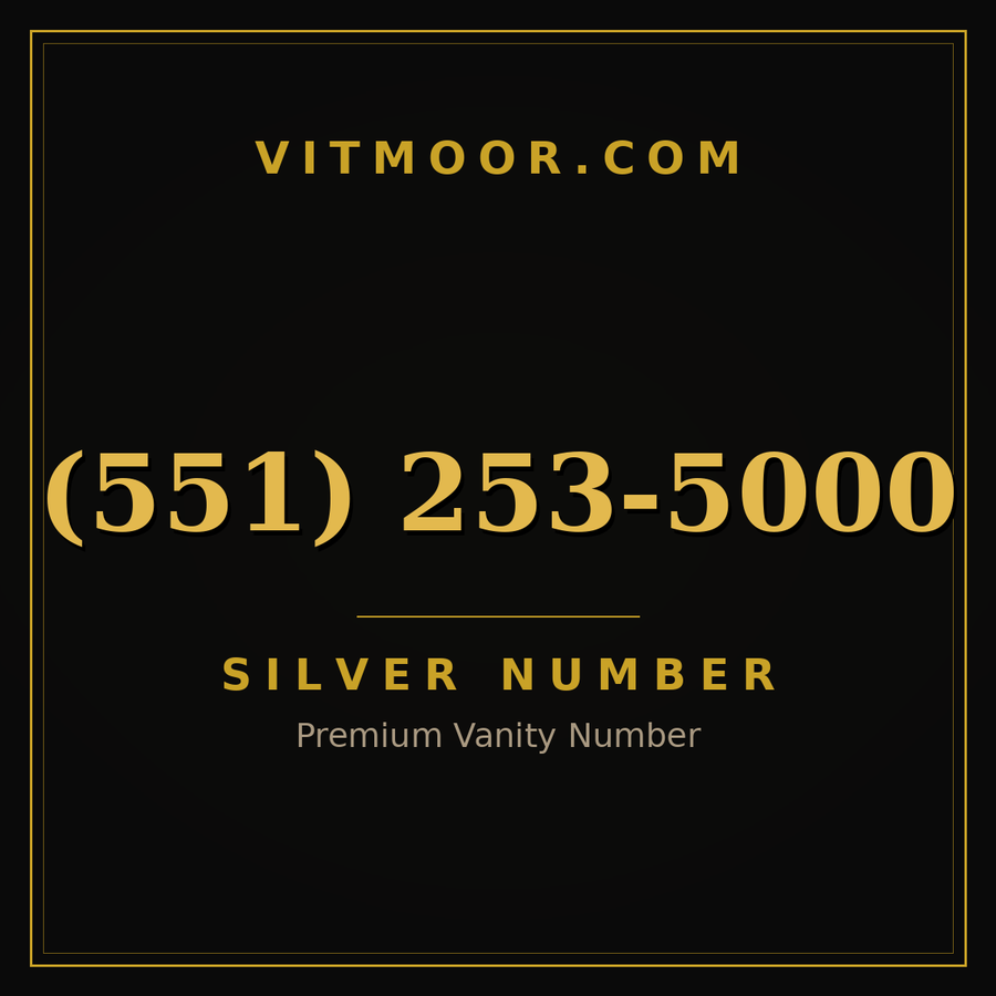 VITMOOR Silver premium number (551) 253-5000