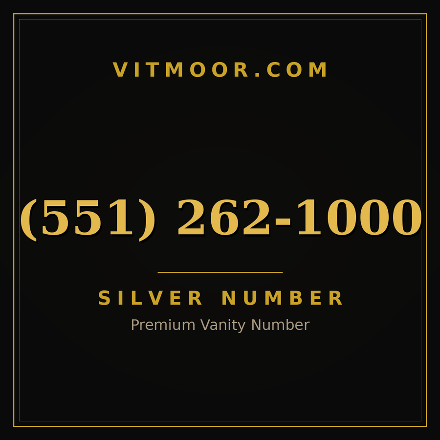 VITMOOR Silver premium number (551) 262-1000