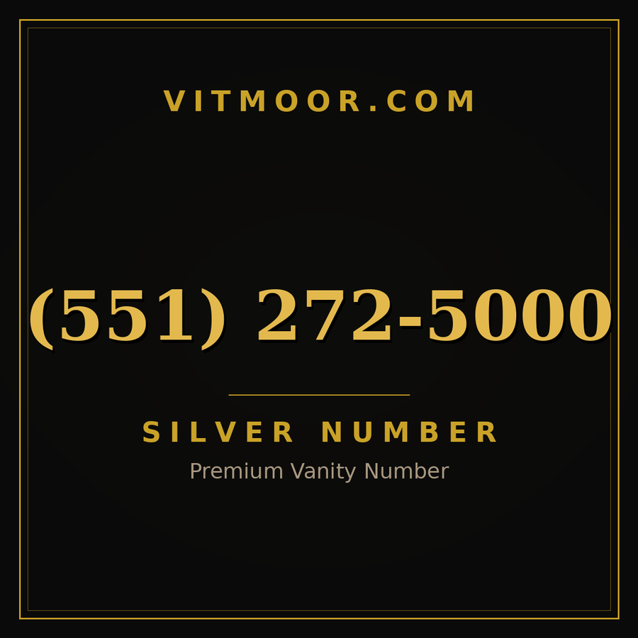 VITMOOR Silver premium number (551) 272-5000