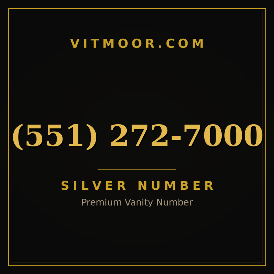 VITMOOR Silver premium number (551) 272-7000
