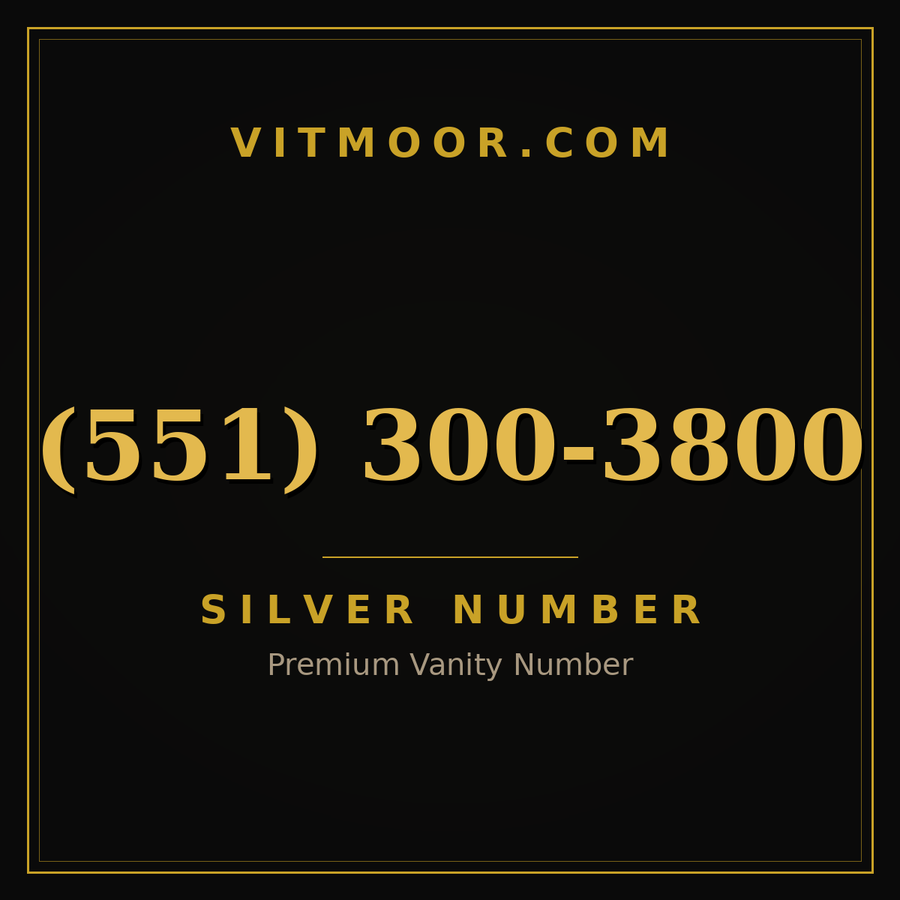 VITMOOR Silver premium number (551) 300-3800