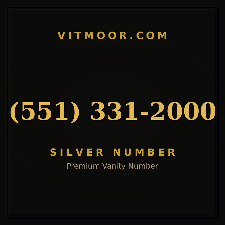 VITMOOR Silver premium number (551) 331-2000
