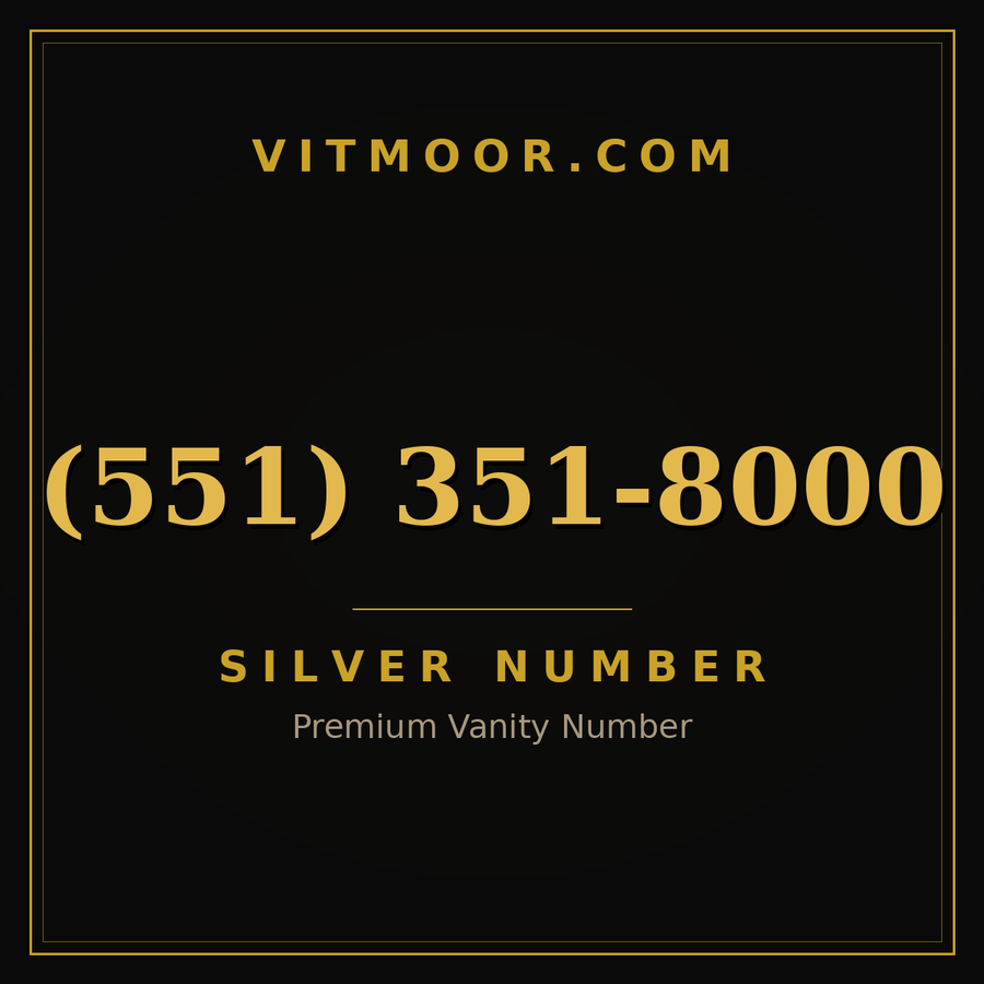 VITMOOR Silver premium number (551) 351-8000