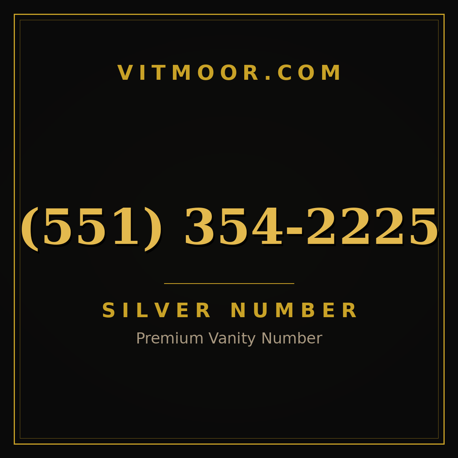 VITMOOR Silver premium number (551) 354-2225