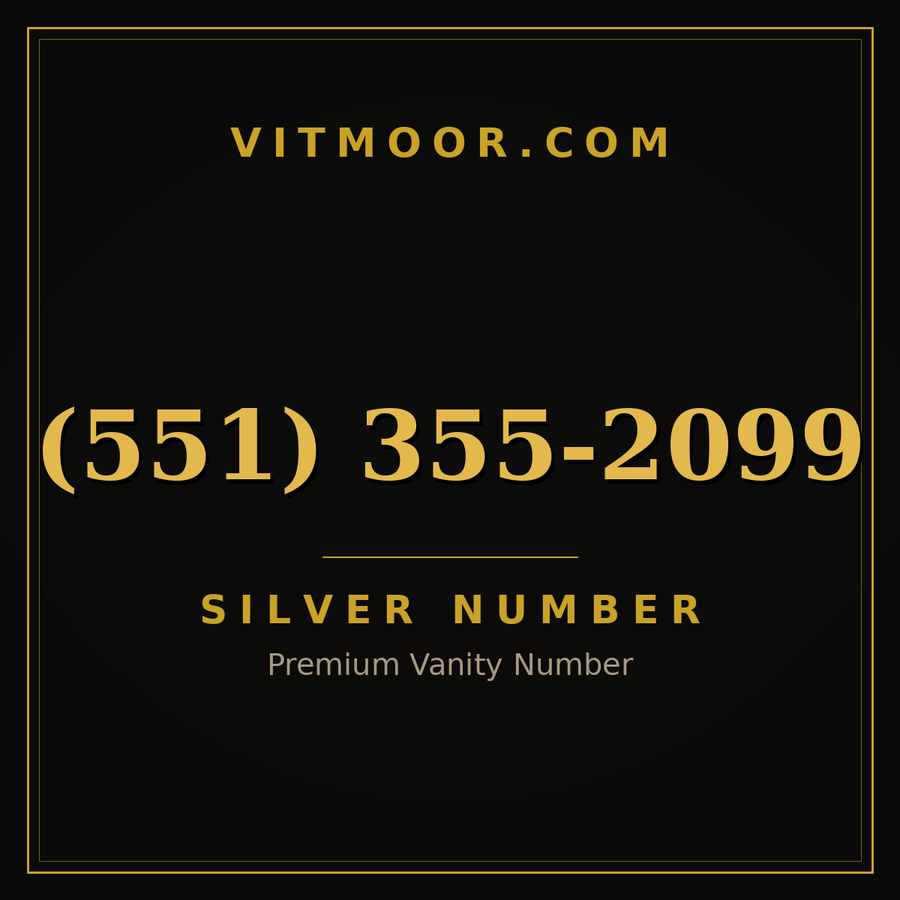VITMOOR Silver premium number (551) 355-2099