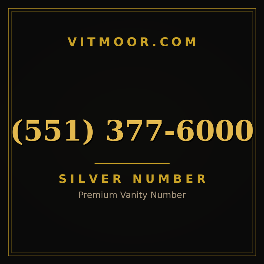 VITMOOR Silver premium number (551) 377-6000