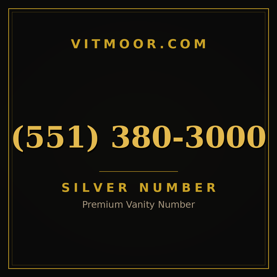 VITMOOR Silver premium number (551) 380-3000