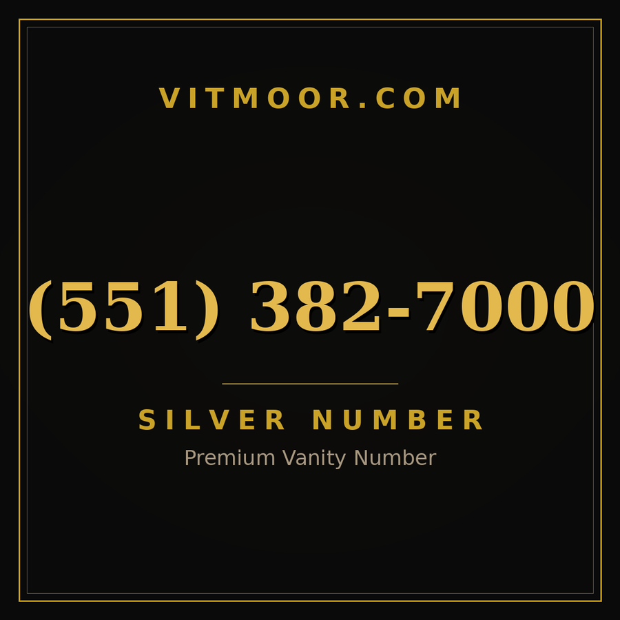 VITMOOR Silver premium number (551) 382-7000