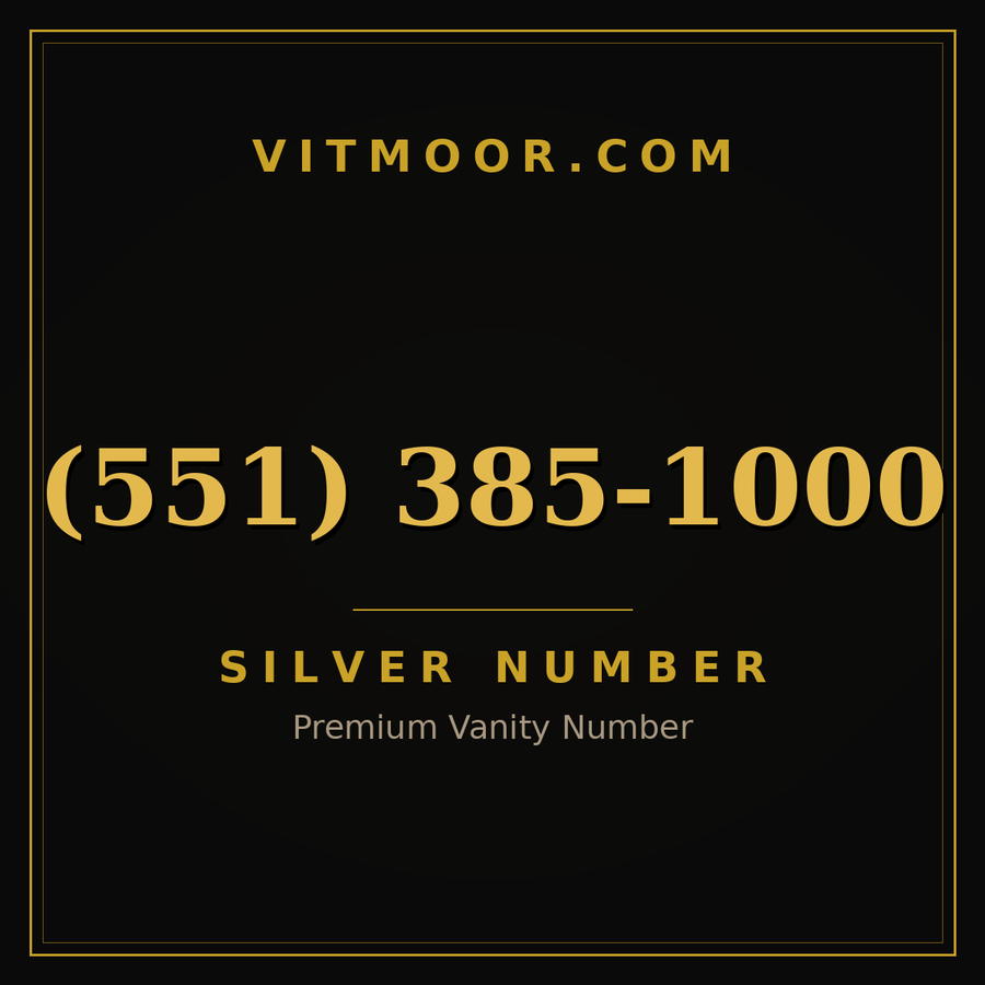VITMOOR Silver premium number (551) 385-1000