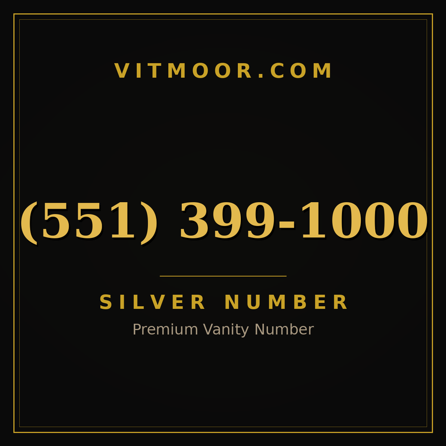 VITMOOR Silver premium number (551) 399-1000