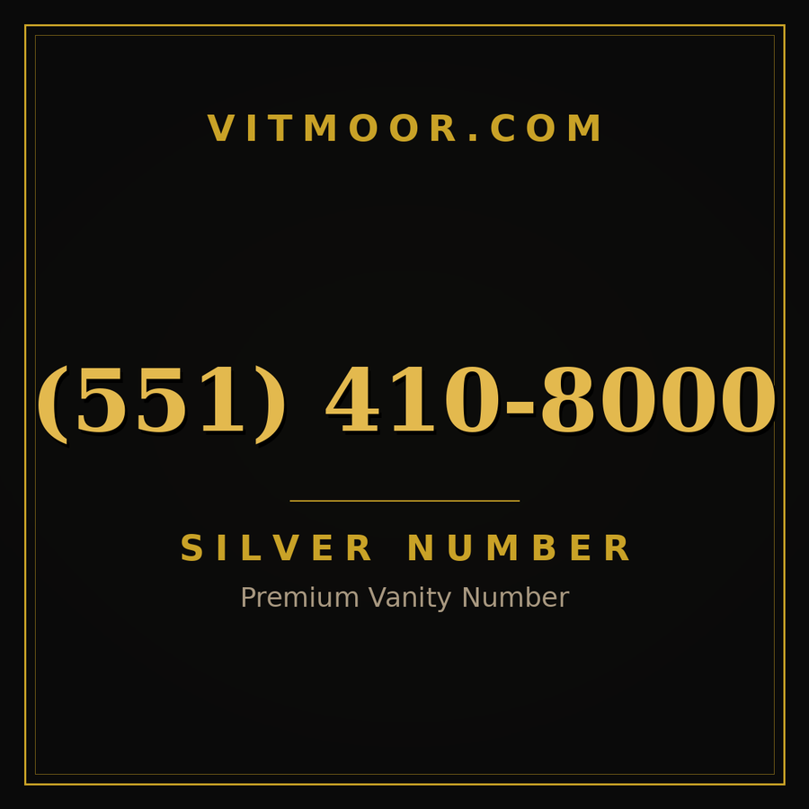 VITMOOR Silver premium number (551) 410-8000