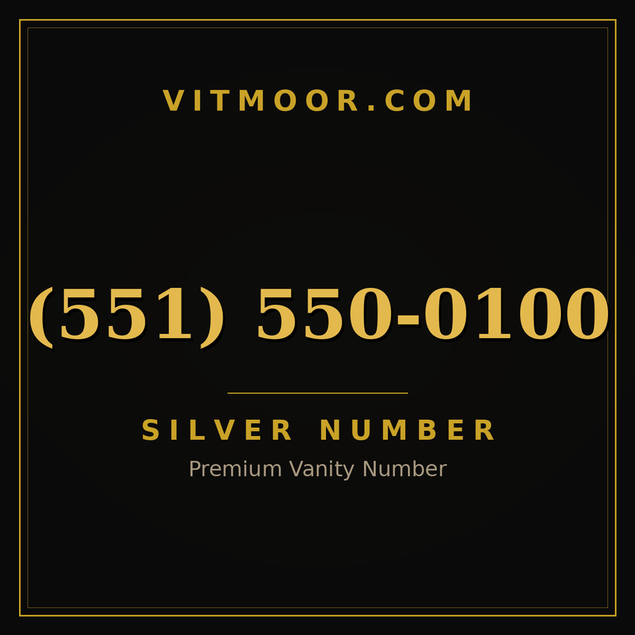 VITMOOR Silver premium number (551) 550-0100