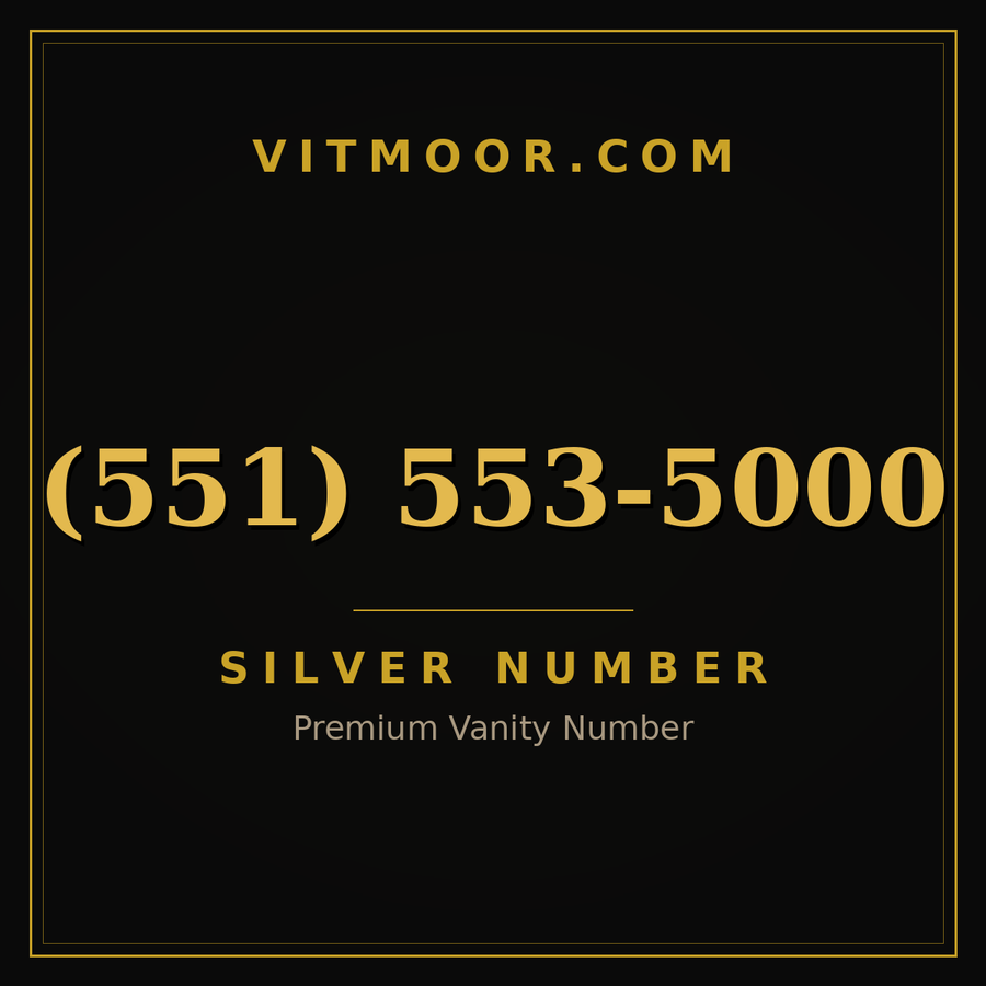 VITMOOR Silver premium number (551) 553-5000