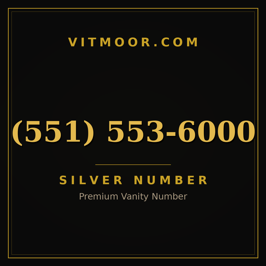 VITMOOR Silver premium number (551) 553-6000