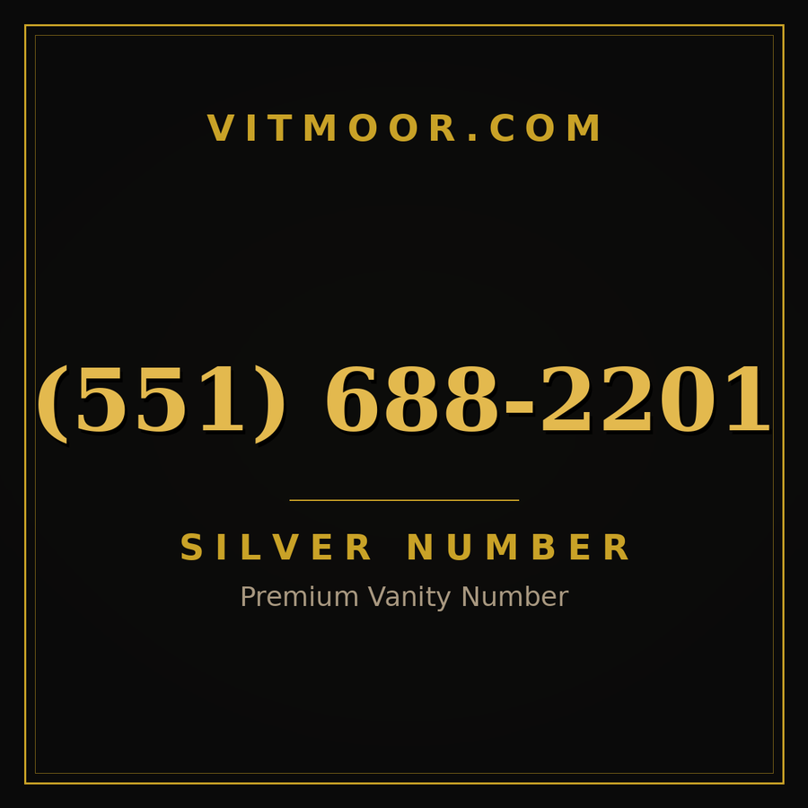 VITMOOR Silver premium number (551) 688-2201