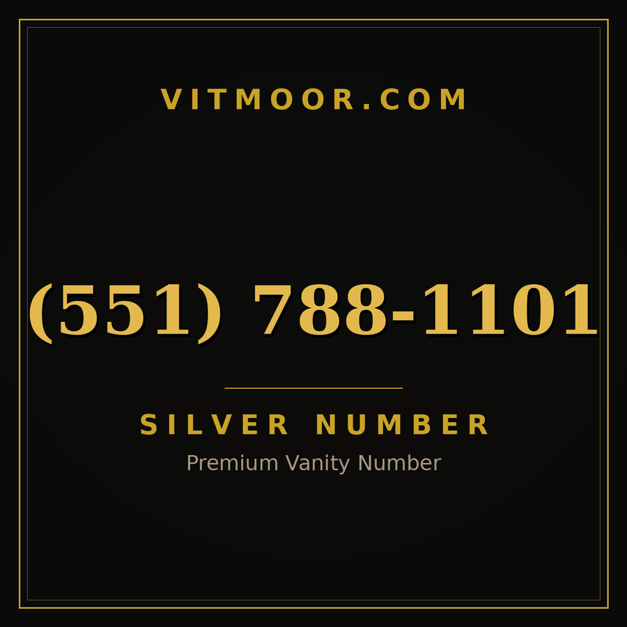 VITMOOR Silver premium number (551) 788-1101