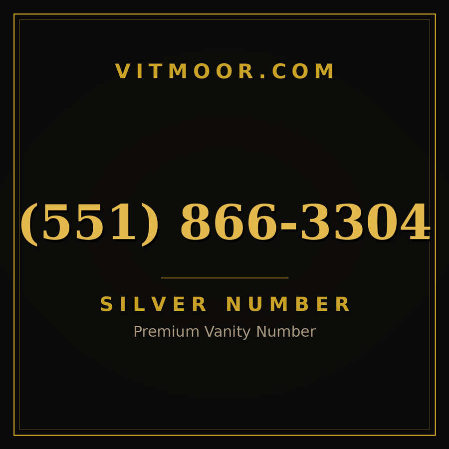 VITMOOR Silver premium number (551) 866-3304