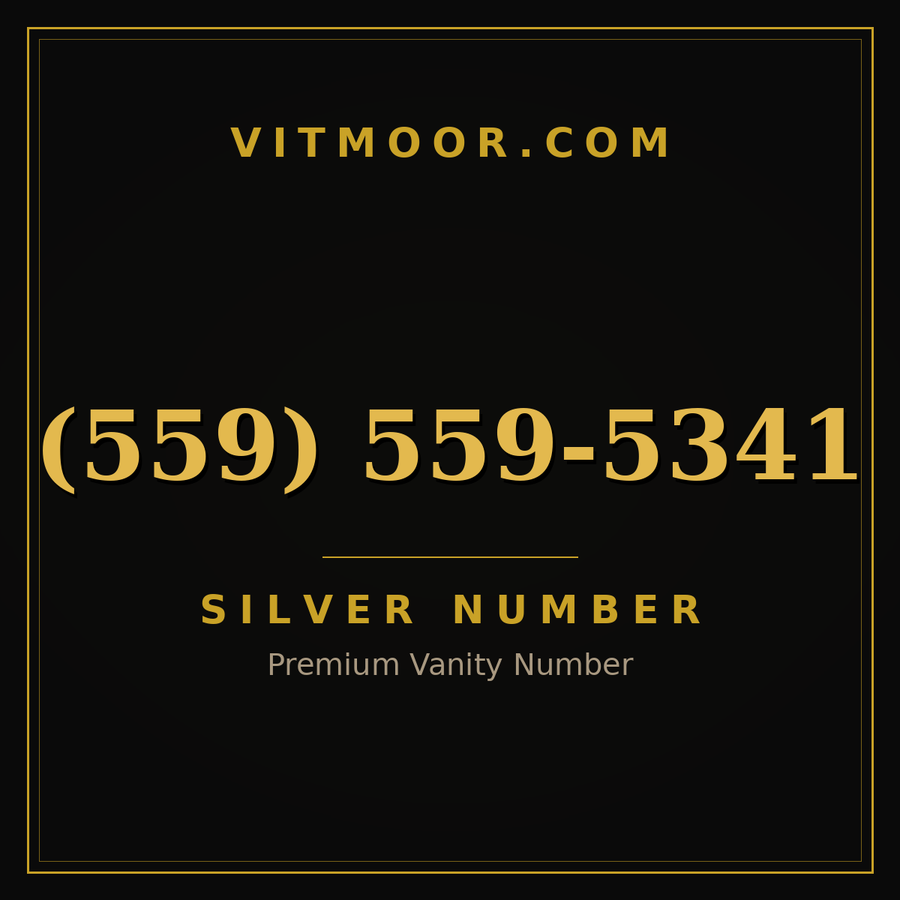 VITMOOR Silver premium number (559) 559-5341