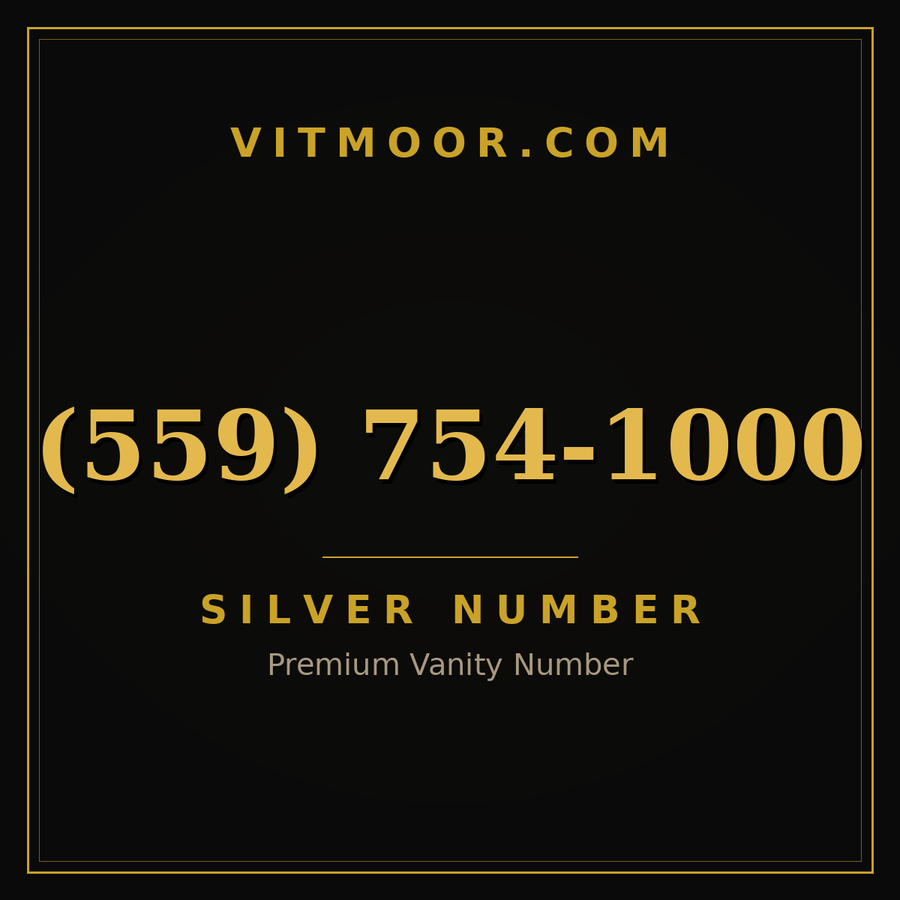 VITMOOR Silver premium number (559) 754-1000