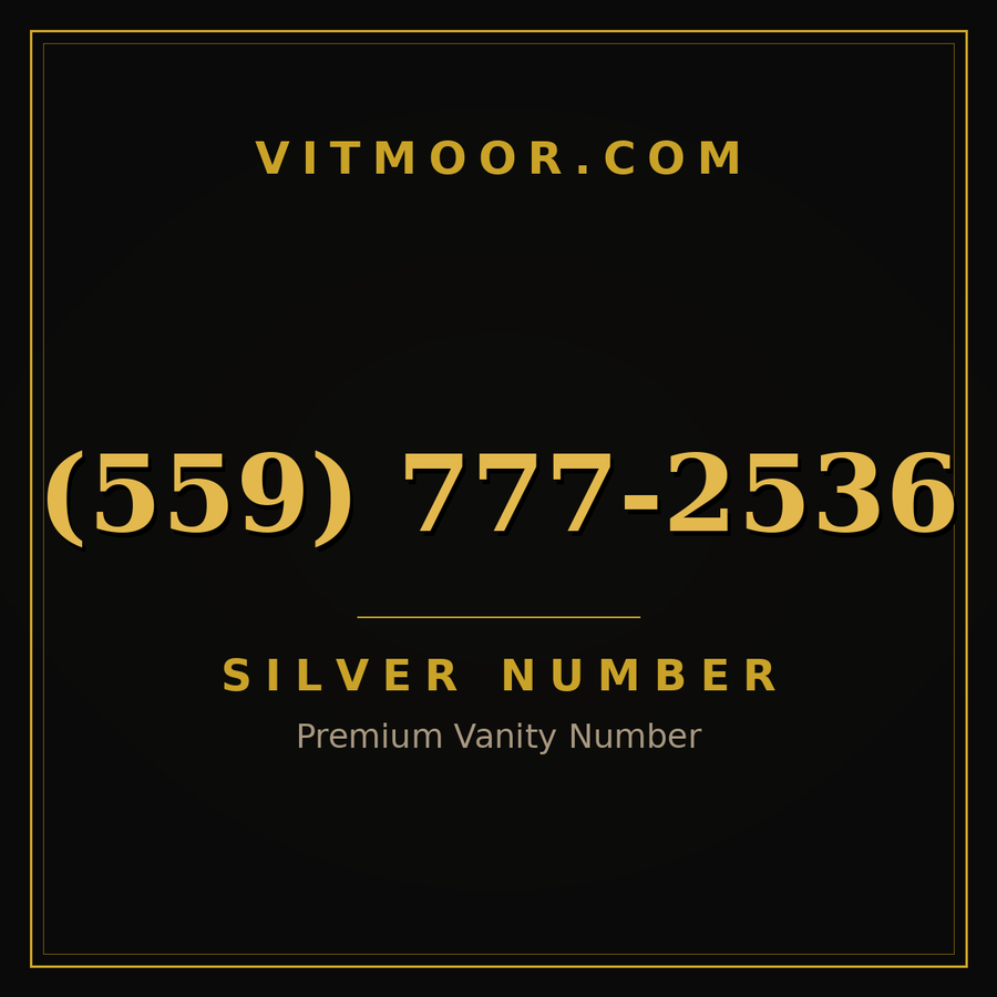 VITMOOR Silver premium number (559) 777-2536