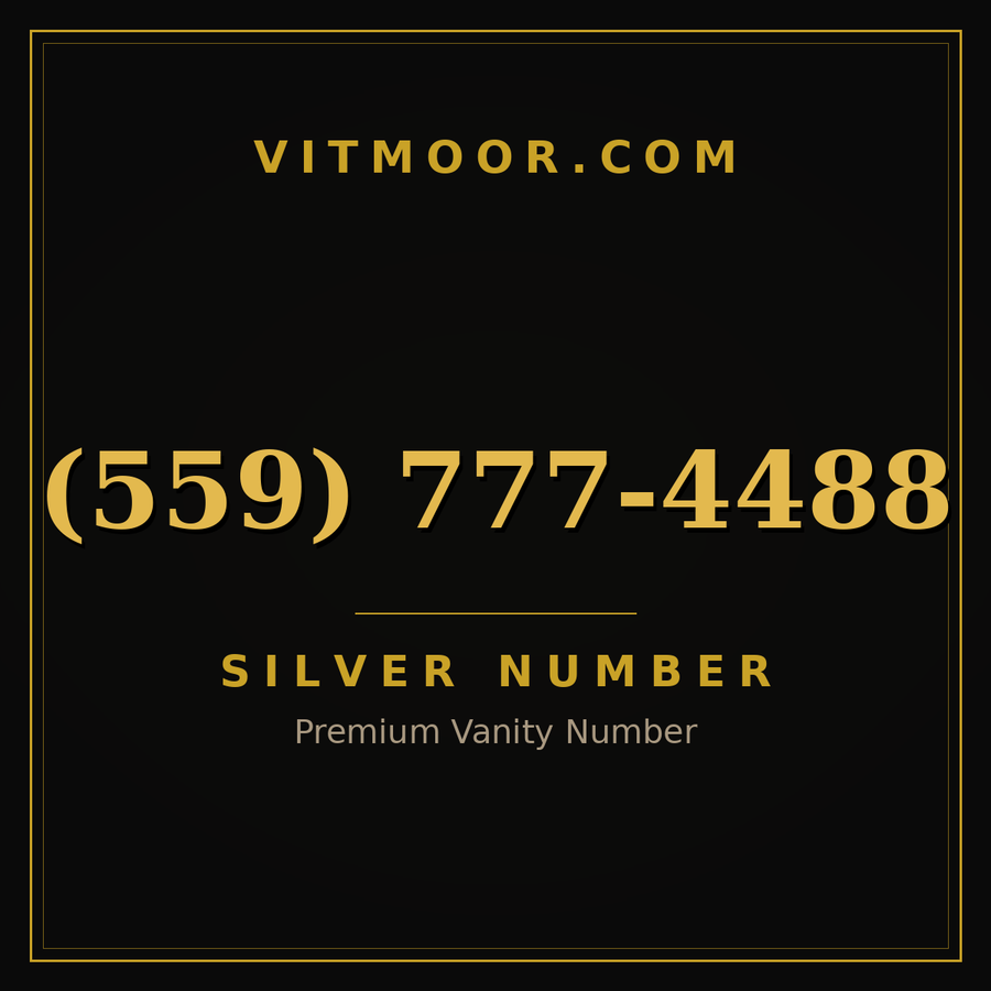 VITMOOR Silver premium number (559) 777-4488