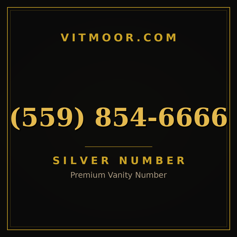 VITMOOR Silver premium number (559) 854-6666