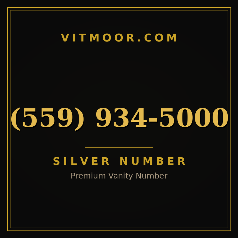 VITMOOR Silver premium number (559) 934-5000