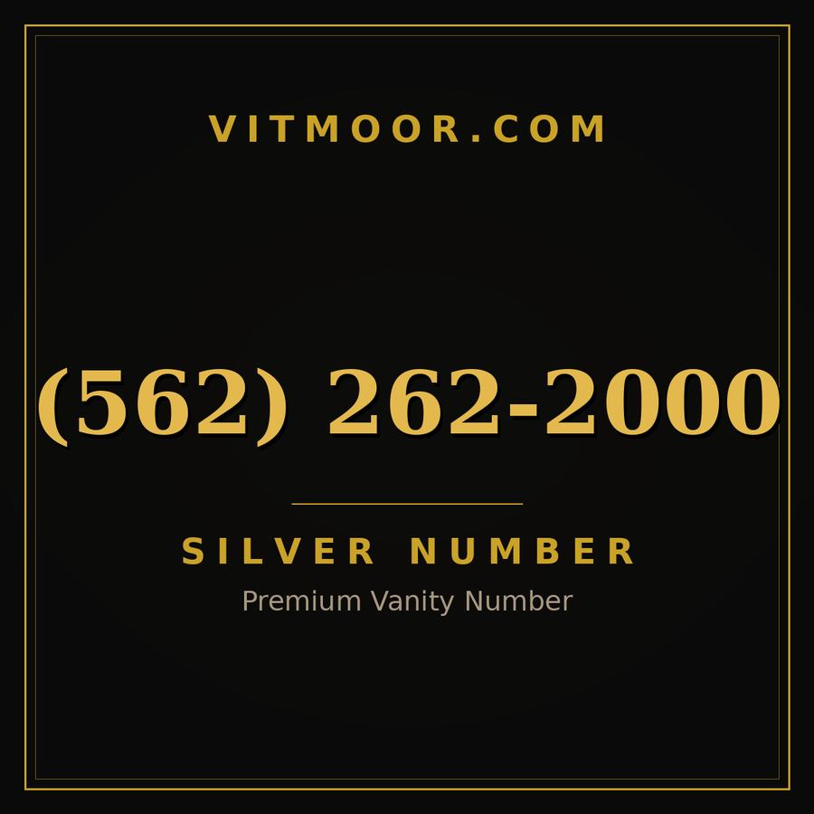 VITMOOR Silver premium number (562) 262-2000